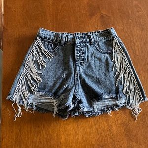 Fancy jean shorts